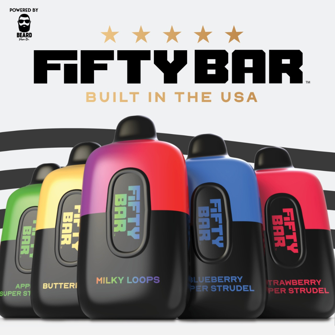 Fifty Bar V2 20K Powered by Beard Co: Elevate Your Vaping Experience Zuluvape Fifty Bar V2 20K Powered by Beard Co: Elevate Your Vaping Experience Zuluvape