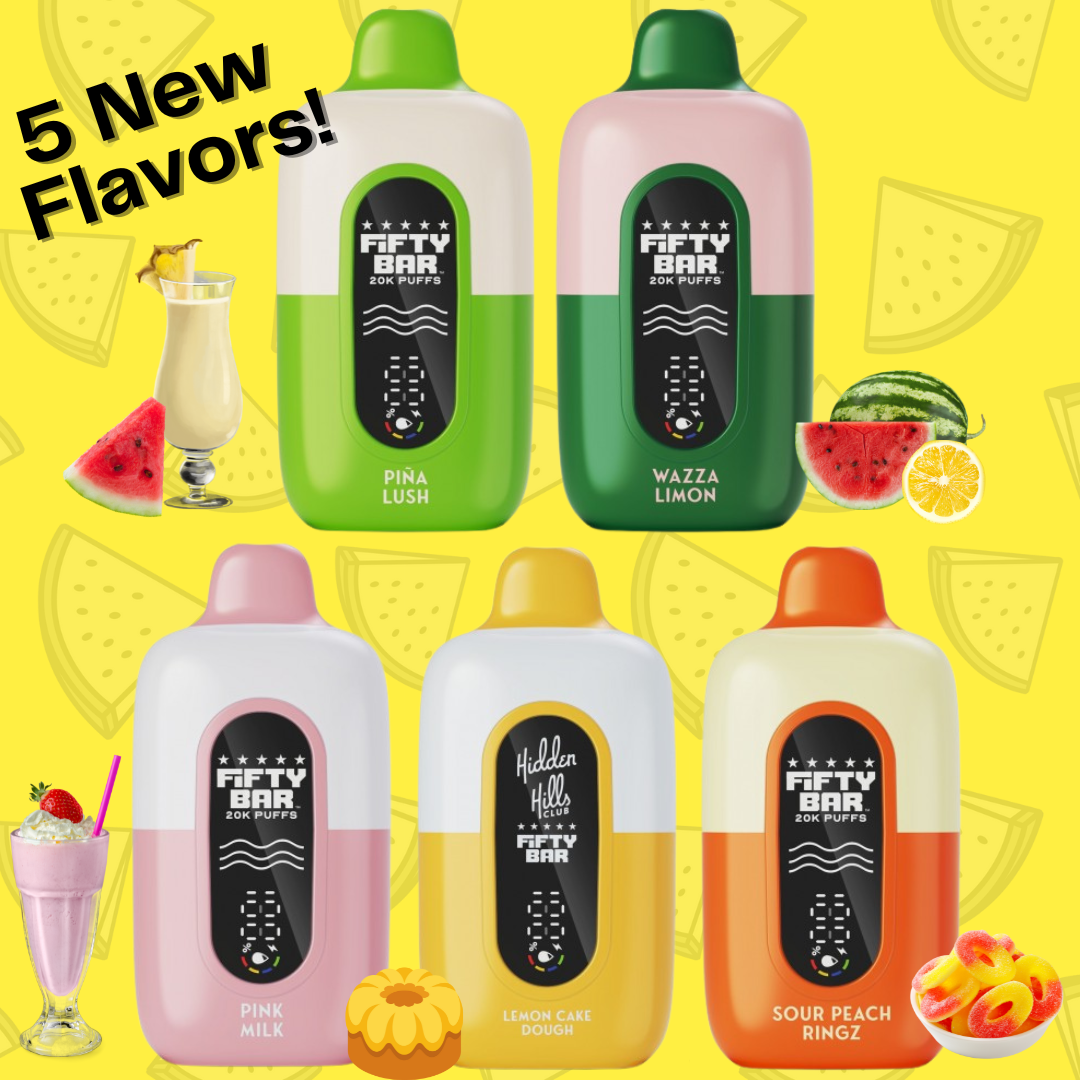Hidden Hills Club Fifty Bar Vape Fifty Bar x Hidden Hills 20K Disposable Vape Device 5 New Exciting Flavors from Hidden Hills x Fifty Bar Zuluvape Hidden Hills Club Fifty Bar Vape Fifty Bar x Hidden Hills 20K Disposable Vape Device 5 New Exciting Flavors from Hidden Hills x Fifty Bar Zuluvape