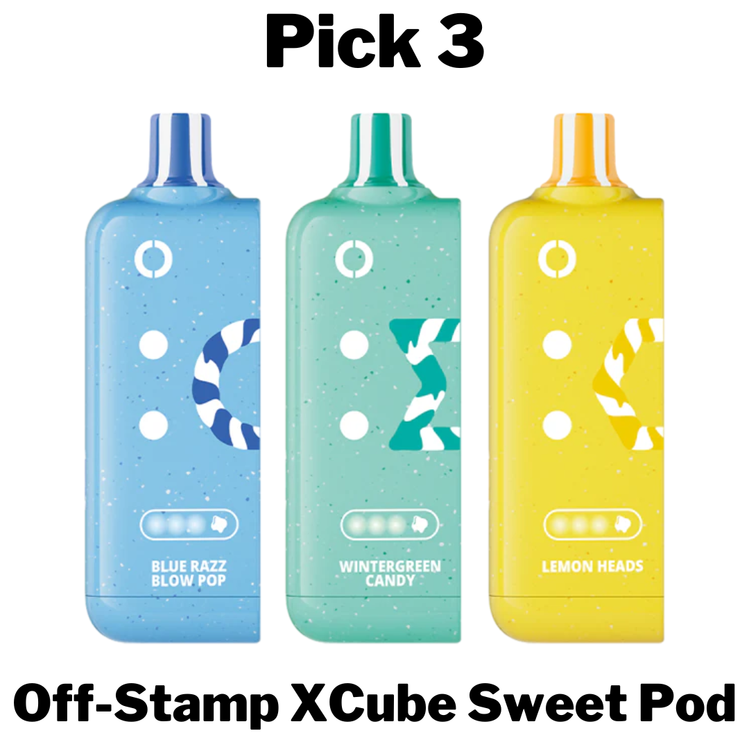 Off-Stamp XCube Sweet Pod Pick 3 Zuluvape Off-Stamp XCube Sweet Pod Pick 3 Zuluvape