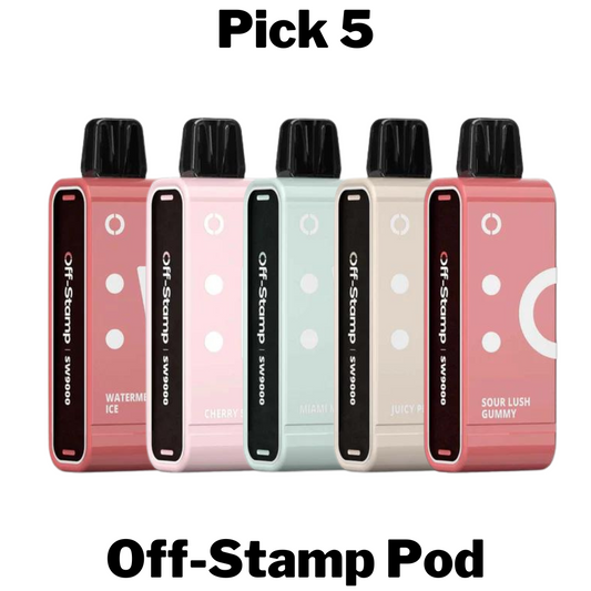 Off Stamp SW9000 Disposable Vape Pod Pick 5