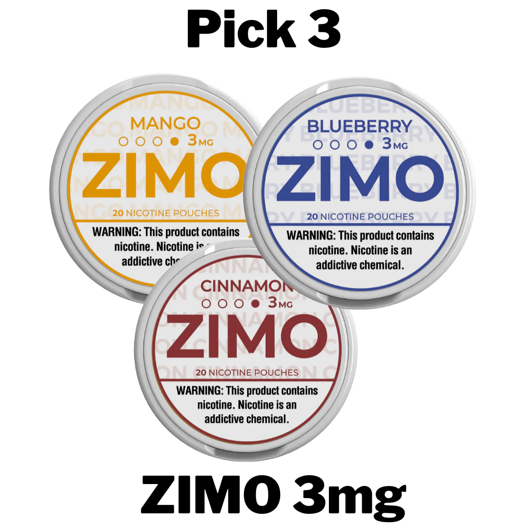 Zimo 3mg Nicotine Pouches Pick 3