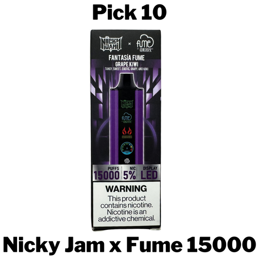 Nicky Jam x Fume 15000 Disposable Vape Pick 10