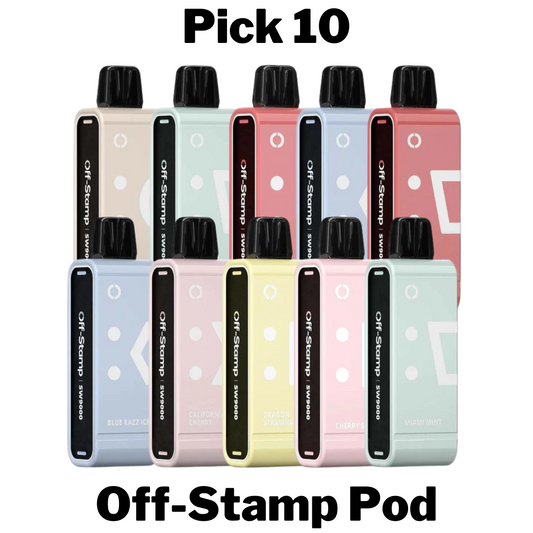 Off Stamp SW9000 Disposable Vape Pod Pick 10
