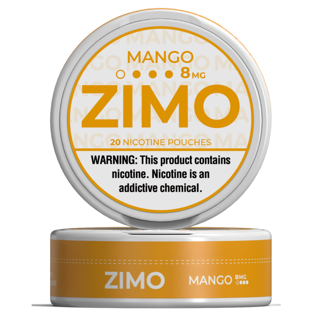 Zimo 8mg Nicotine Pouches Roll of 5 Cans  Zuluvape