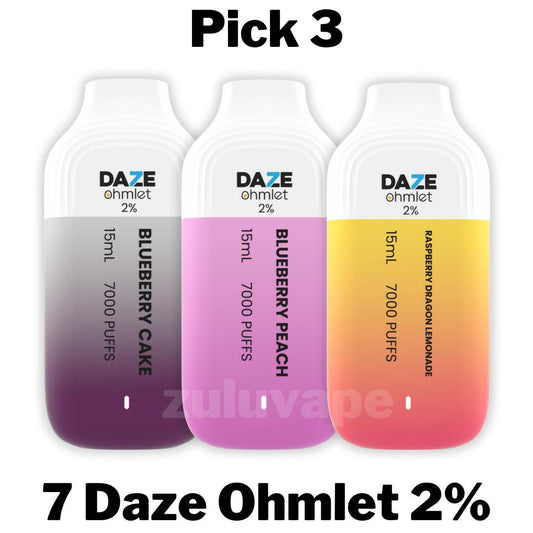 7 Daze Ohmlet 2% Disposable Vape Pick 3
