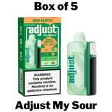 Adjust My Sour Box of 5 flavors by Lost Mary and the only disposable with adjustable sour levels and 40000 puffs
