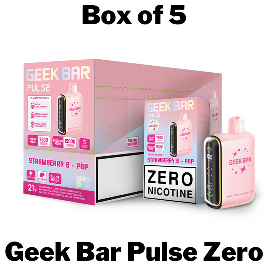 Discover the Geek Bar Pulse Zero Disposable Vape, a zero-nicotine disposable vape packed with impressive features and satisfying flavor.