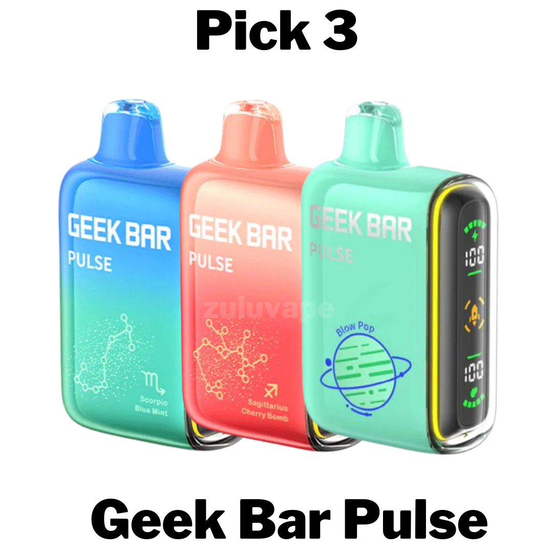 Geekbar Pulse 15000 Disposable Pick 3 Zuluvape Geekbar Pulse 15000 Disposable Pick 3 Zuluvape