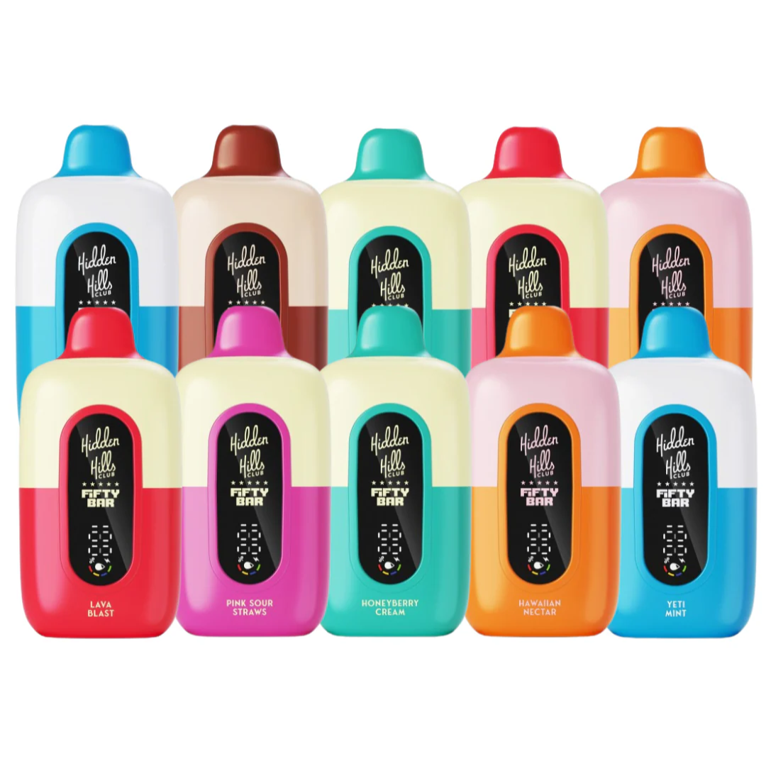 Hidden Hills x Fifty Bar 20k Disposable Vape Pick 10 Zuluvape Hidden Hills x Fifty Bar 20k Disposable Vape Pick 10 Zuluvape