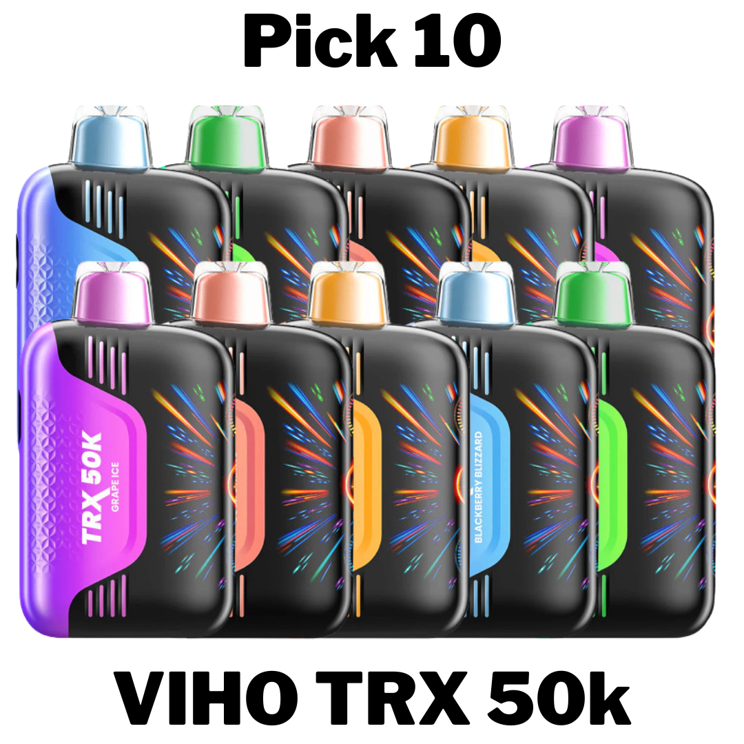 VIHO TRX 50k Disposable Vapes! Try any 10 flavors today!