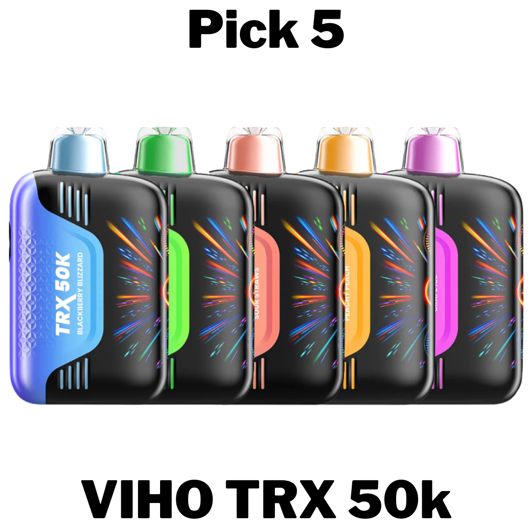 Pick any 5 flavors of the VIHO TRX disposables vapes and save!