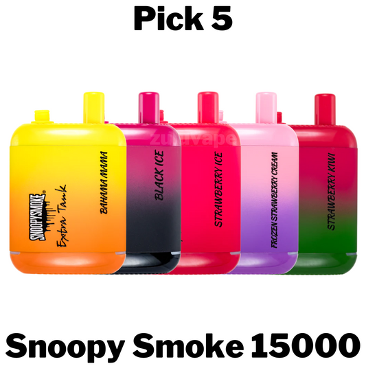 Snoopy Smoke Extra Tank 15000 Disposable Pick 5