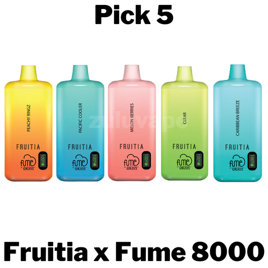 Fruitia x Fume 8000 Disposable Vape Pick 5