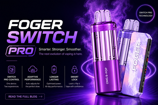 Foger Switch Pro Kit & Pods | Reusable 30K Puff Vape System with Replaceable Pods