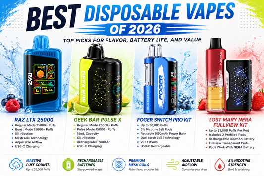 Best Disposable Vapes of 2026: Top Picks for Flavor, Battery Life & Value