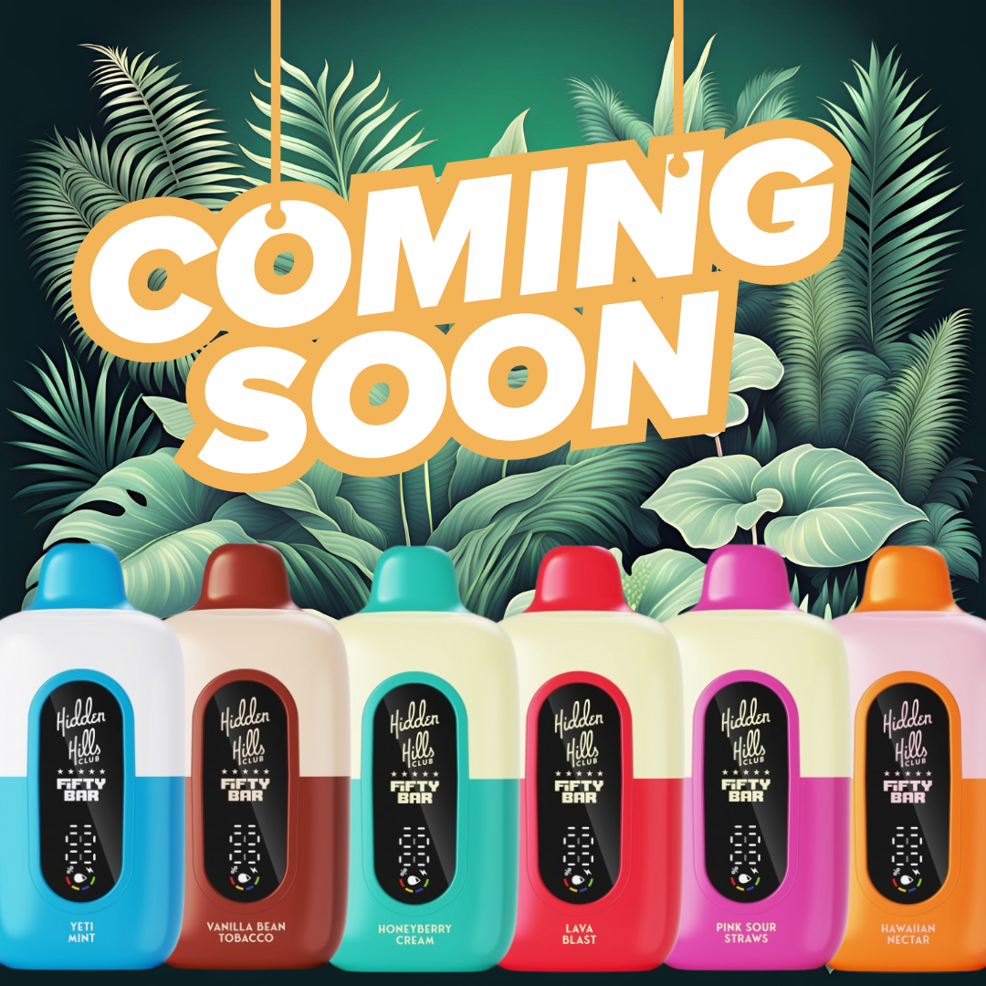 Exciting News: Hidden Hills x Fifty Bar Disposable Vapes Coming Soon!