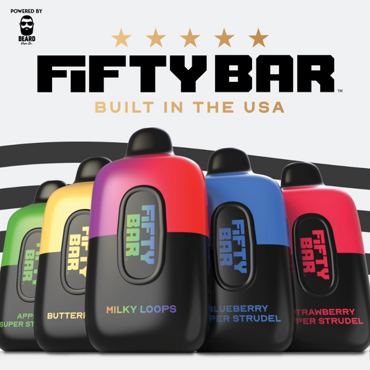 Fifty Bar V2 20K Powered by Beard Co: Elevate Your Vaping Experience