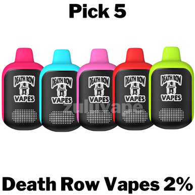 Death Row Vapes 2% Nicotine Disposable Vape Pick 5