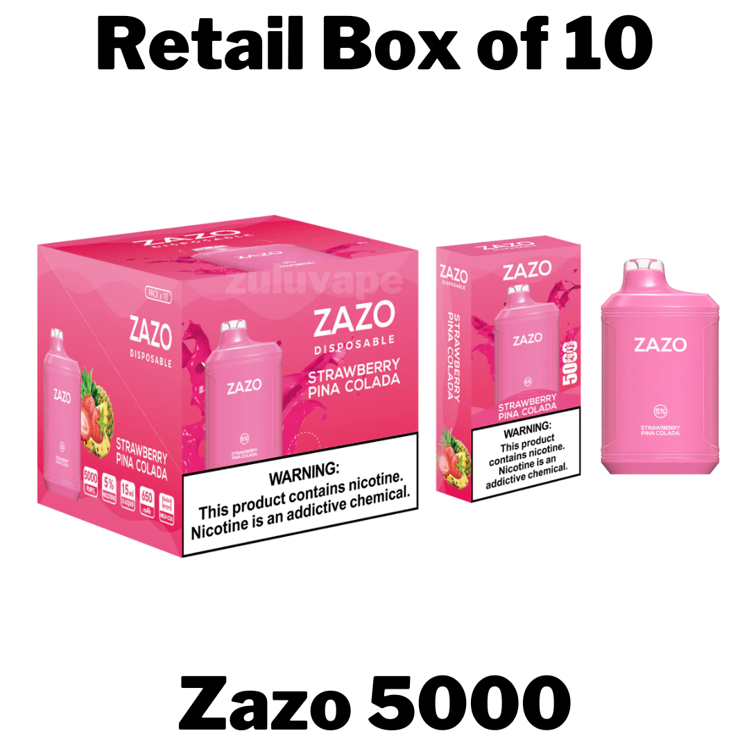 Zazo 5000 Disposable Vape  Box of 10