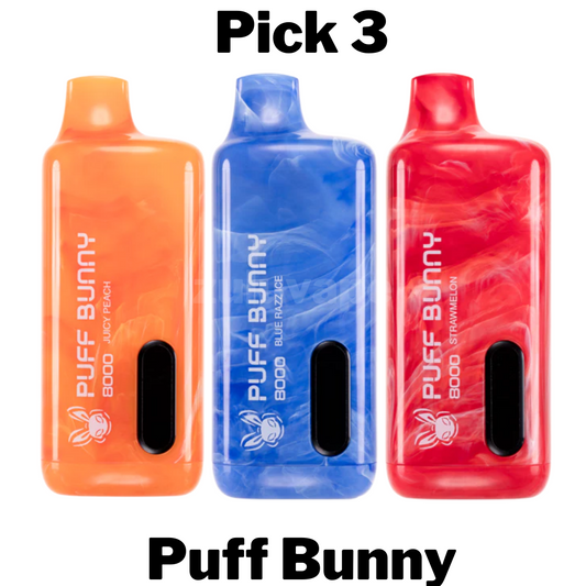 Puff Bunny 8000 Puff Disposable Pick 3