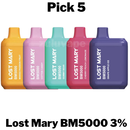 Lost Mary BM 5000 3% Disposable Vape Pick 5