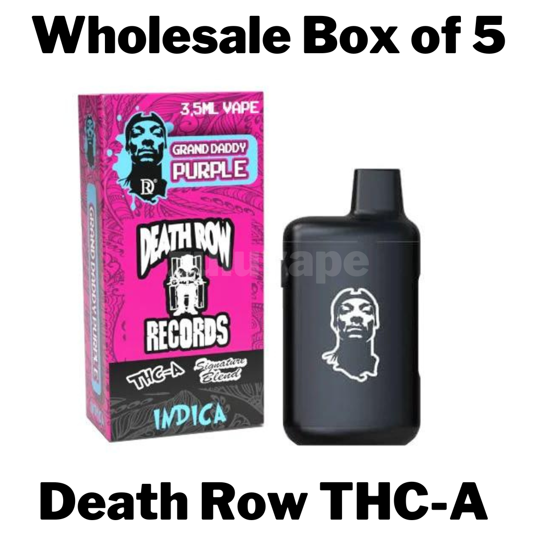 Death Row Records THC-A Signature Blend Disposable Vape Wholesale Box of 5