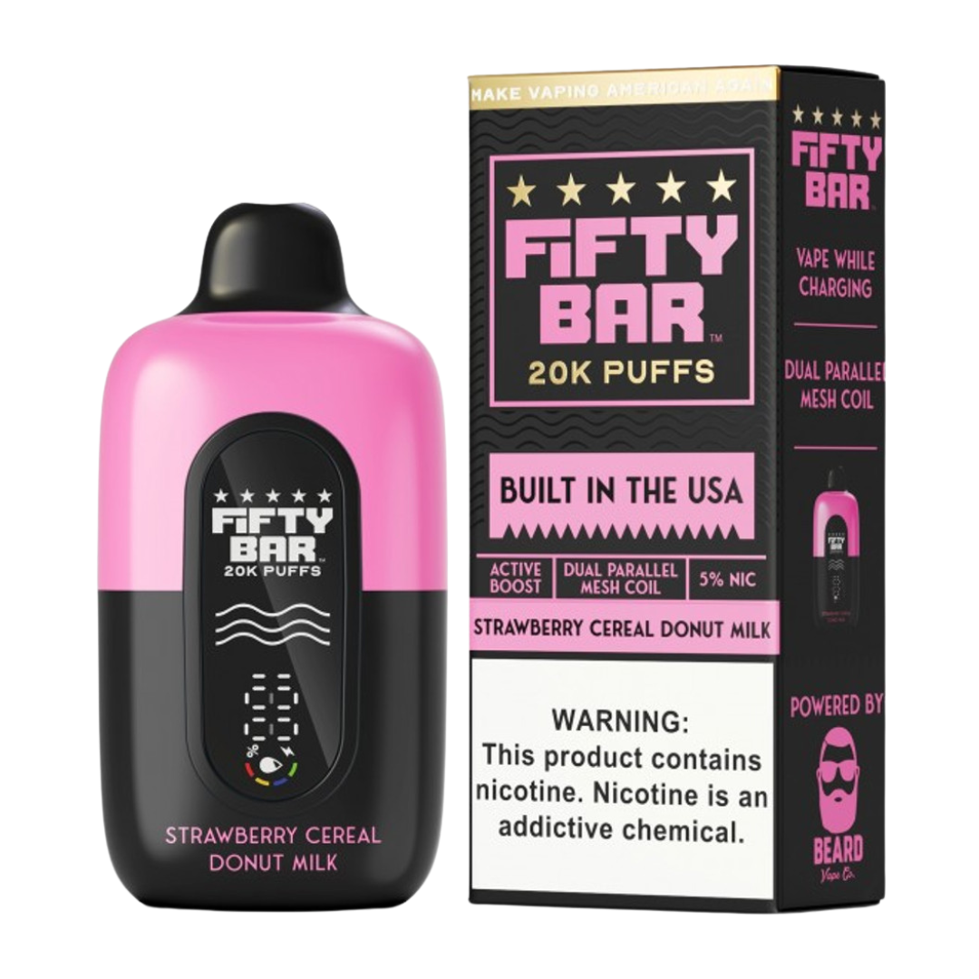 Fifty Bar V2 20K Disposable Vape Box of 5
