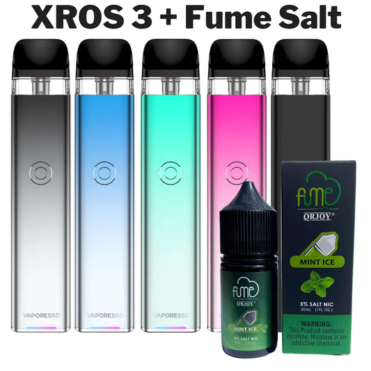 XROS 3 Pod Kit + Fume Salt Bundle