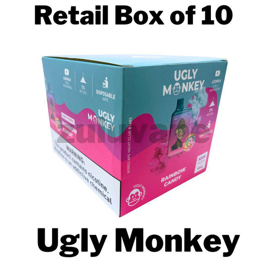 Ugly Monkey 5000 Puff Disposable Vape Box of 10