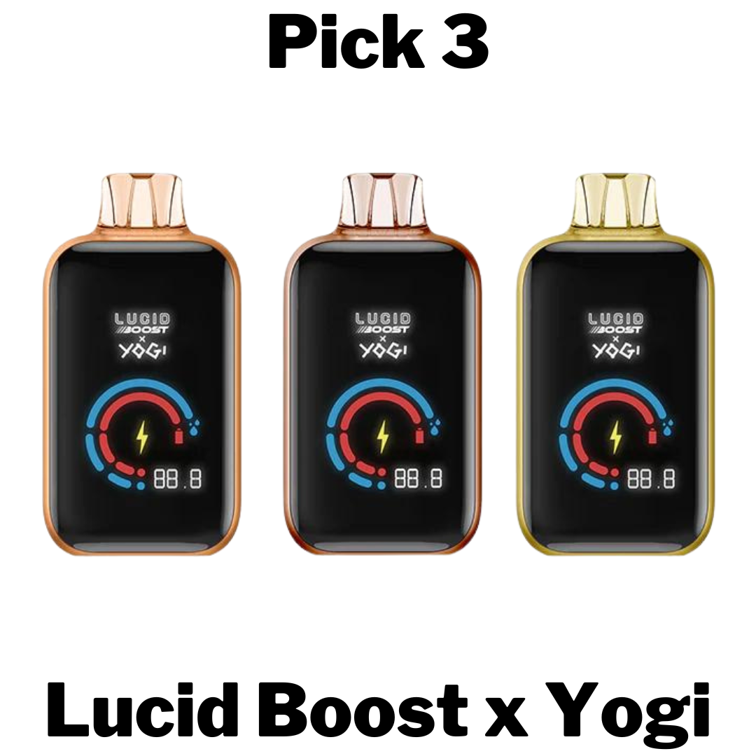 Lucid Boost X Yogi 20k Disposable Vape Pick 3