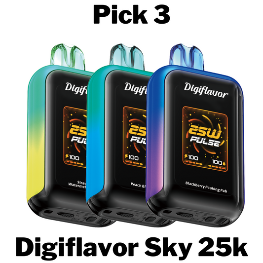 Digiflavor Sky 25k Disposable Vape Pick 3