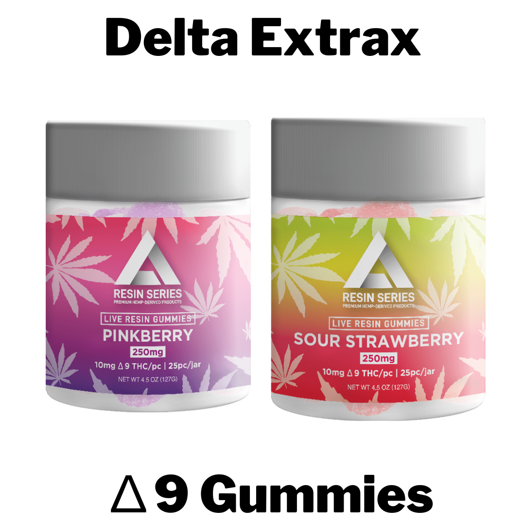 Delta Extrax Resin Series D9 Gummies Wholesale Box of 6