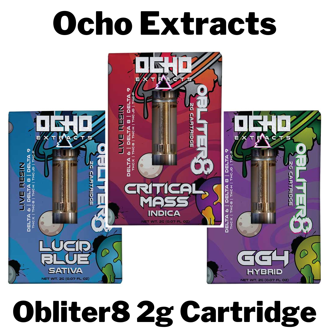 Ocho Extracts Obliter8 2g Cart Wholesale Box of 6