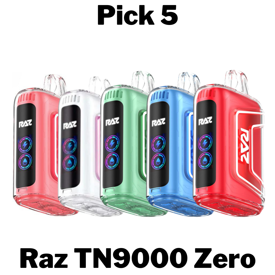 Raz TN9000 Zero Nicotine Disposable Vape Pick 5