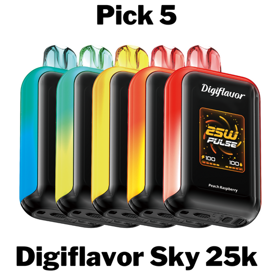 Digiflavor Sky 25k Disposable Vape Pick 5