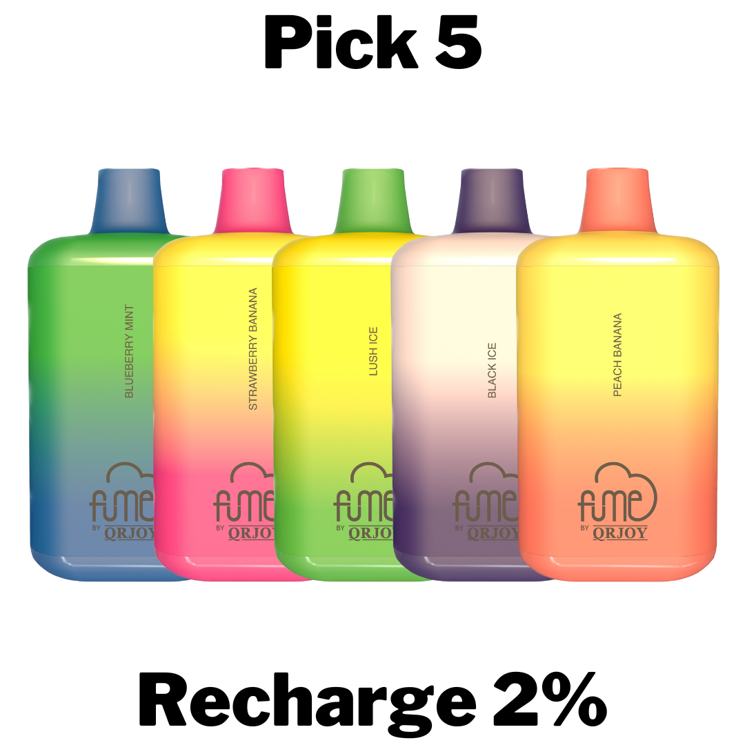 Fume Recharge 2% Nicotine Disposable Vape Pick 5