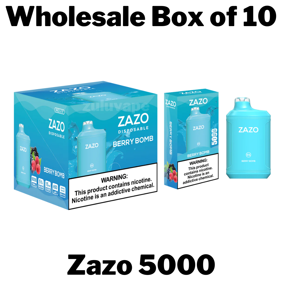 Zazo 5000 Disposable Vape Wholesale Box of 10