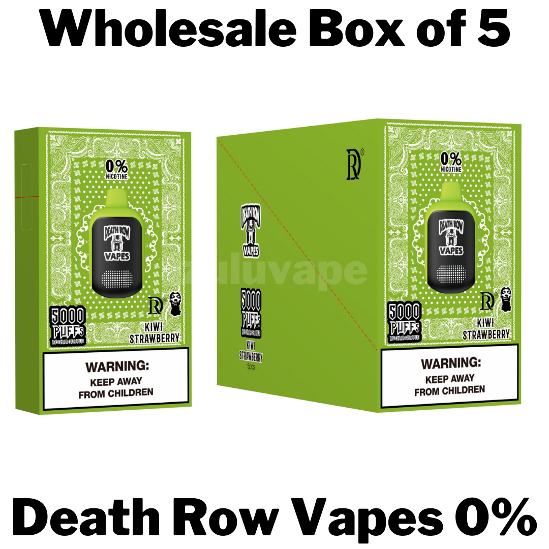 Death Row Vapes Zero Nicotine Disposable by Snoop Dogg Wholesale Box of 5