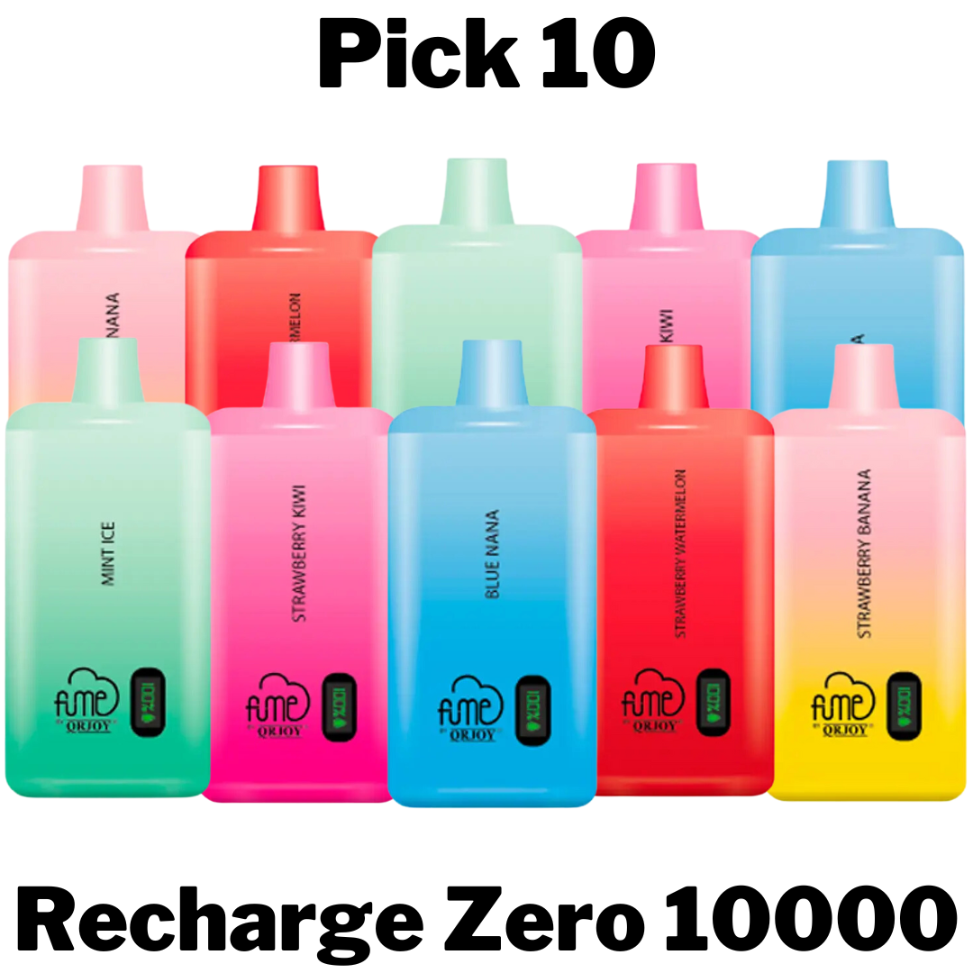 Fume Recharge+ 10000 Zero Nicotine Disposable Vape Pick 10