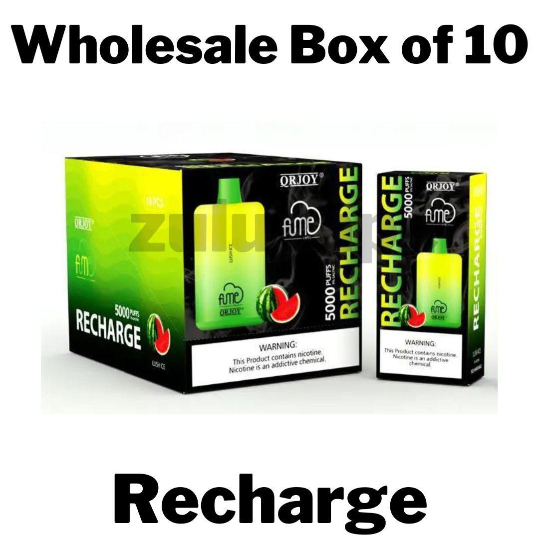 Fume Recharge Disposable Vape Wholesale Box of 10