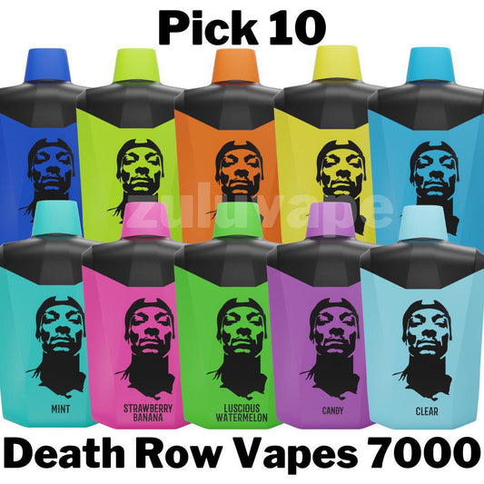 Death Row Vapes 7000 Puff Disposable Vape by Snoop Dogg Pick 10