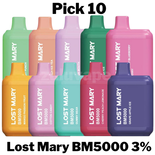 Lost Mary BM 5000 3% Disposable Vape Pick 10