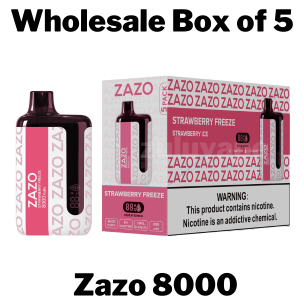 Zazo 8000 5% Disposable Vape Wholesale Box of 5