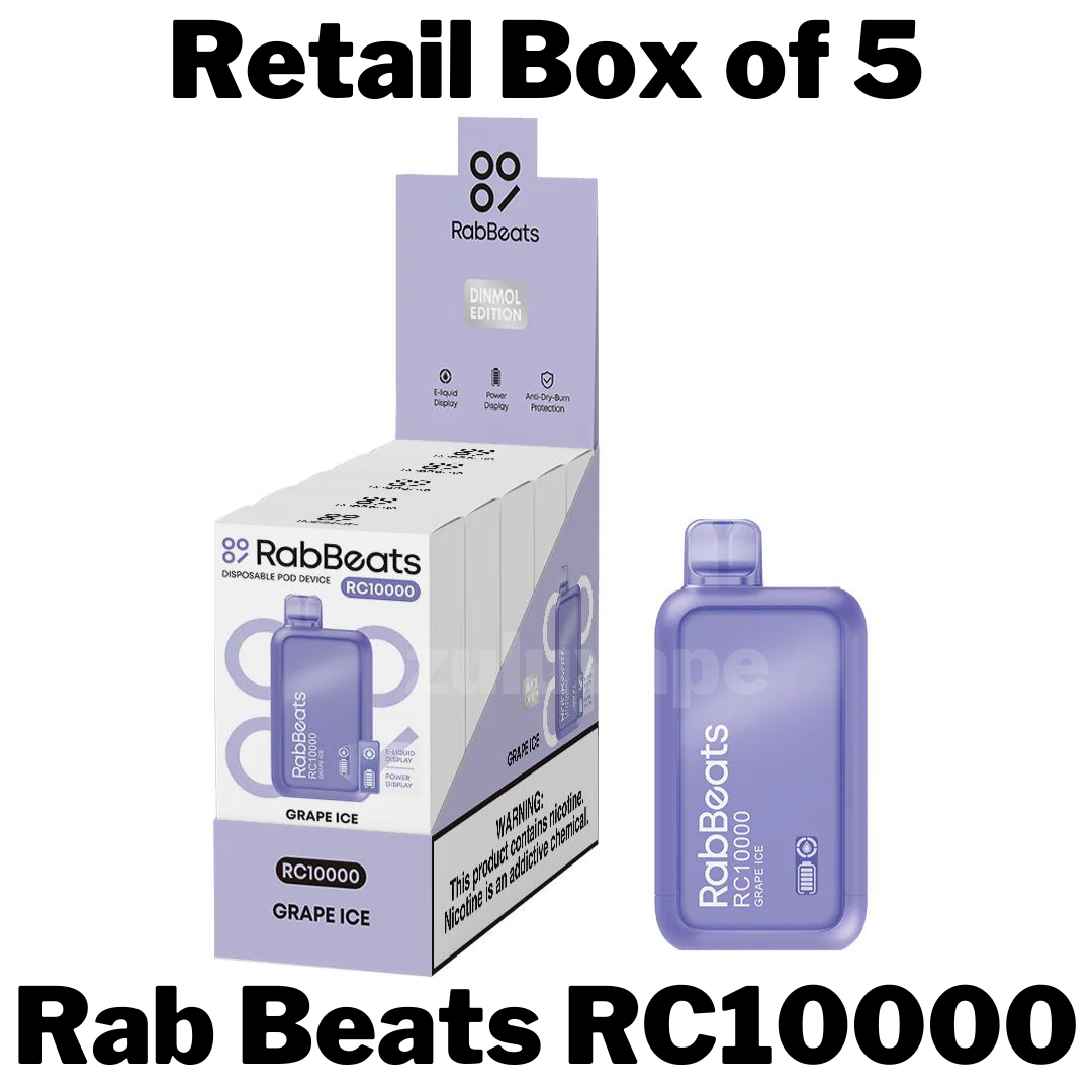 RabBeats RC10000 Disposable Vape Box of 5