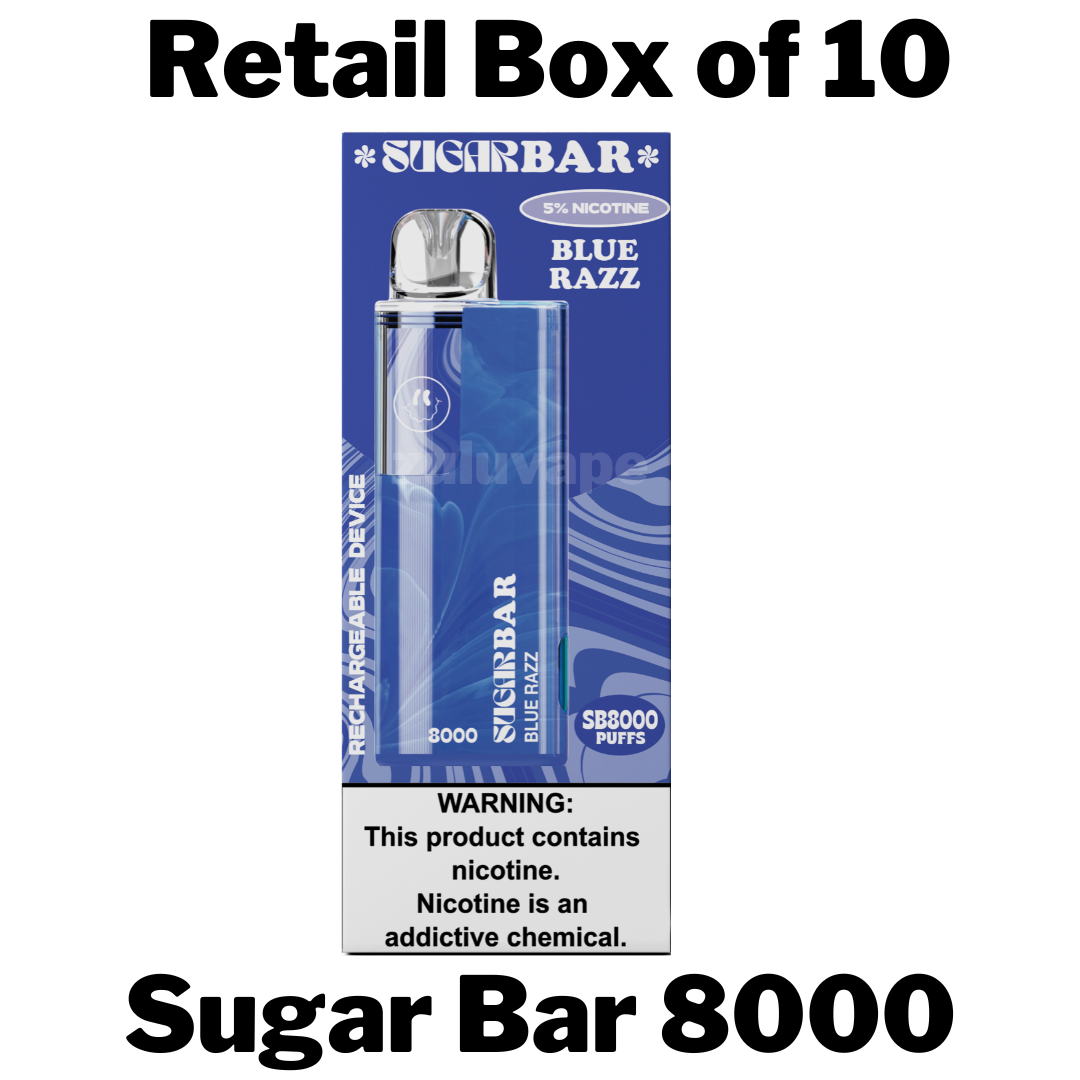 Sugarbar SB 8000 Disposable Vape Box of 10