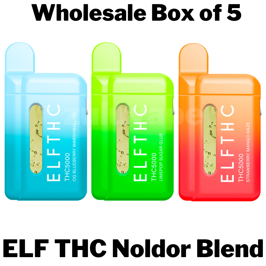 ELF THC Noldor Blend (∆8 + THCP + THCB + THCV + THCH) Disposable Wholesale Box of 5