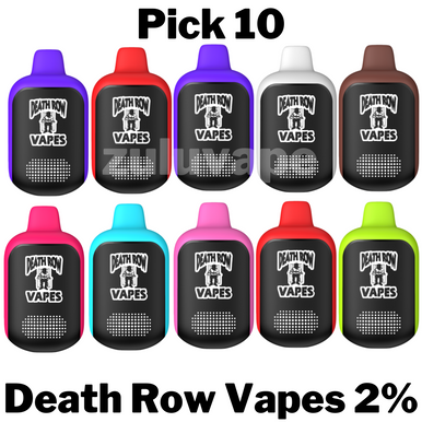 Death Row Vapes 2% Nicotine Disposable Vape Pick 10