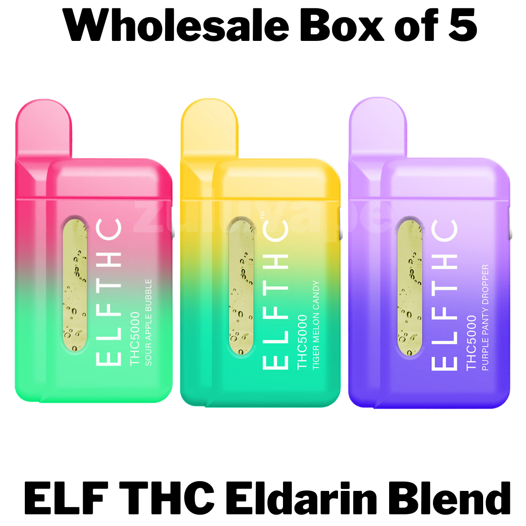 ELF THC Eldarin Blend (∆8 + Live Resin) Disposable Wholesale Box of 5