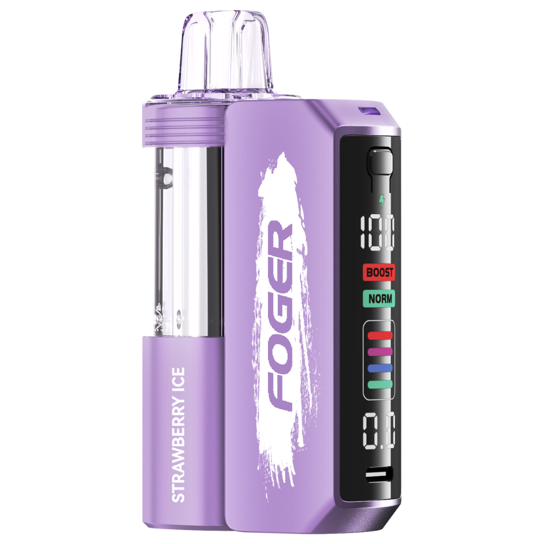 Foger Switch Pro Kit Strawberry Ice pod system vape cool strawberry menthol flavor replaceable pod device Zuluvape