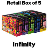 Fume Infinity Disposable Vape Box of 5, featuring 3,500 puffs per device, pre-filled with premium e-liquid, and a powerful battery for extended use. Ideal for bulk purchasing with a variety of rich, satisfying flavors.